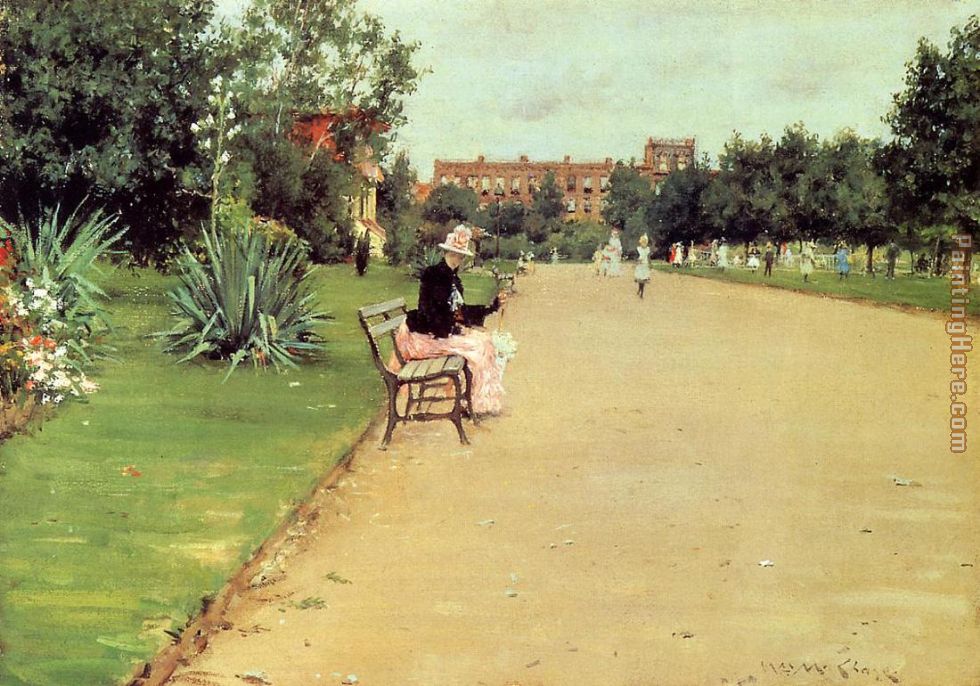 The Park painting - William Merritt Chase The Park art painting